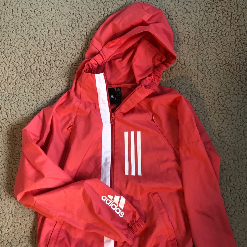 Adidas peach windbreaker